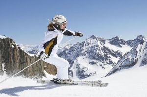 Tentative de record du monde de vitesse sur neige en VTT