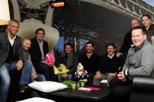 Chalet Italia - Manfred Mölgg et Alberto Tomba réunis pour la 3e médailles italienne