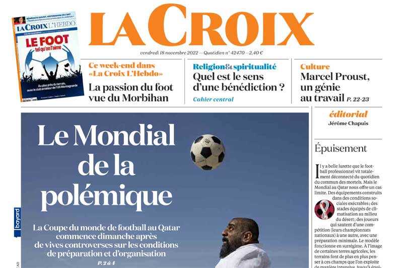 La Croix Qatar FIFA 2022