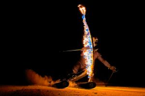 Julien Lizeroux skie le feu !