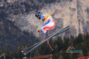 Chute de Federica Brignone lors des Championnats italiens de ski alpin
