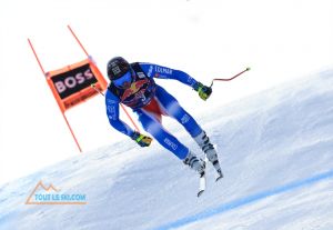 Chute de Federica Brignone lors des Championnats italiens de ski alpin