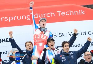 Chute de Federica Brignone lors des Championnats italiens de ski alpin