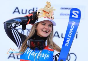 Chute de Federica Brignone lors des Championnats italiens de ski alpin