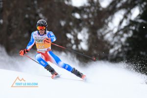 Chute de Federica Brignone lors des Championnats italiens de ski alpin