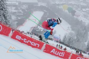 Ski alpin - Johan Clarey 2e de la descente de Kitz