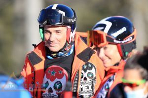 Prince Albert II de Monaco en visite sur le Tour à Courchevel