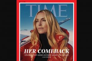 Vonn en couverture de Time Magazine